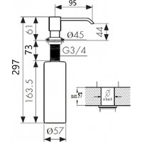 Кухонная мойка Wisent WM310048B + WW405B - Превью изображения №9 — Интернет-магазин Time-Shop