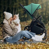 Коляска прогулочная «книга» Sweet Baby Unica (черный) - Превью изображения №13 — Интернет-магазин Time-Shop