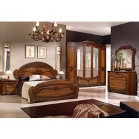 Кровать ФорестДекоГрупп Луиза 180x200 (орех) - Превью изображения №2 — Интернет-магазин Time-Shop