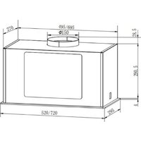 Кухонная вытяжка Faber Aria WH 72 305.0702.960 - Превью изображения №2 — Интернет-магазин Time-Shop