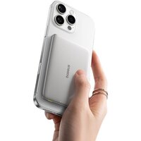 Внешний аккумулятор Baseus PicoGo AM41 Ultra-Slim Magnetic Power Bank 5000mAh (титановый) - Превью изображения №3 — Интернет-магазин Time-Shop