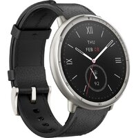 Умные часы Amazfit Active 2 Premium (серебристый, с черным кожаным ремешком) - Превью изображения №4 — Интернет-магазин Time-Shop