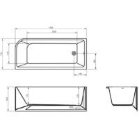 Ванна BelBagno BB712-1700-730-L - Превью изображения №9 — Интернет-магазин Time-Shop