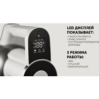 Вертикальный моющий пылесос Polaris PVCW 6070 (серый) - Превью изображения №12 — Интернет-магазин Time-Shop