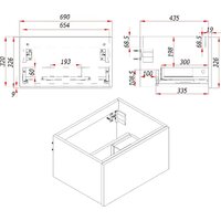  ЗОВ Тумба с умывальником Кито 70 K70LW0MFWPM-LDSPW6002 (флавио белый) - Превью изображения №9 — Интернет-магазин Time-Shop