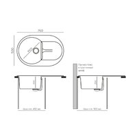 Кухонная мойка Polygran Atol-760 (космос) - Превью изображения №3 — Интернет-магазин Time-Shop