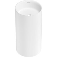 Умывальник Wellsee Chalice Perfection 230612000 (отдельностоящий, без отверстия под смеситель, матовый белый) - Превью изображения №2 — Интернет-магазин Time-Shop