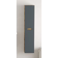 Onika Шкаф-пенал для ванной Айленд 30 403085 (графит/дуб крафт золотой)