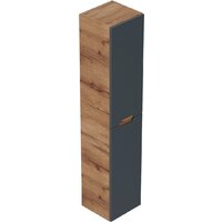  Onika Шкаф-пенал для ванной Айленд 30 403085 (графит/дуб крафт золотой) - Превью изображения №4 — Интернет-магазин Time-Shop