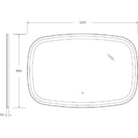  Cezares Зеркало CZR-SPC-MOLVENO-1200-800-MOV - Превью изображения №2 — Интернет-магазин Time-Shop