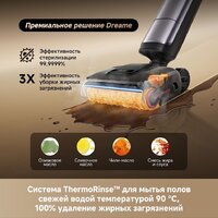 Вертикальный моющий пылесос Dreame H16 Pro Steam Wet and Dry Vacuum HHR48F (с евровилкой) - Превью изображения №10 — Интернет-магазин Time-Shop