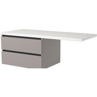 Дабер Тумба под умывальник 003 Т3.8.0.4Ч (серый/черный)