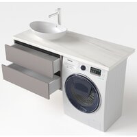  Дабер Тумба под умывальник 003 Т3.8.0.4Ч (серый/черный) - Превью изображения №4 — Интернет-магазин Time-Shop