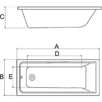 Ванна Alba Spa Gamma 180х70 - Превью изображения №5 — Интернет-магазин Time-Shop