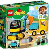 Конструктор LEGO Duplo 10931 Грузовик и гусеничный экскаватор - Превью изображения №2 — Интернет-магазин Time-Shop