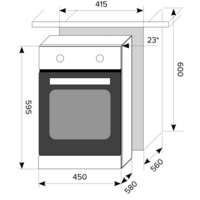 Электрический духовой шкаф LEX EDP 4590 BL Matt Edition - Превью изображения №6 — Интернет-магазин Time-Shop