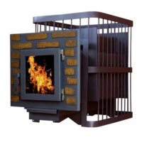 Банная печь ComfortProm Сталь 8мм 20м3, дверь со стеклом - Превью изображения №2 — Интернет-магазин Time-Shop