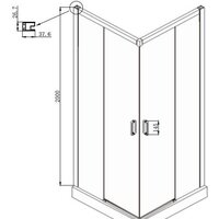 Душевой уголок Ambassador Queen Black 11011204 100х100 - Превью изображения №8 — Интернет-магазин Time-Shop