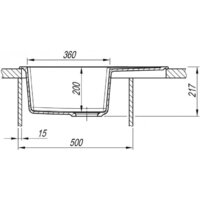 Кухонная мойка ARFEKA ZIA 65 Warm Beige - Превью изображения №7 — Интернет-магазин Time-Shop