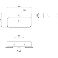 Умывальник Wellsee Clermont 302613000 с донным клапаном click-clack - Превью изображения №9 — Интернет-магазин Time-Shop