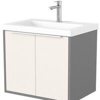 Дабер Тумба под умывальник 018 Тобага/Эридан/Артвин 60 Т18.6Т.0.19Б (бежевый/серый/ручка белая)