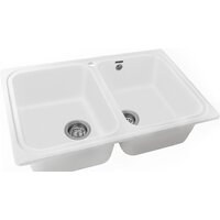 Кухонная мойка Gerhans C02 (белый) - Превью изображения №3 — Интернет-магазин Time-Shop