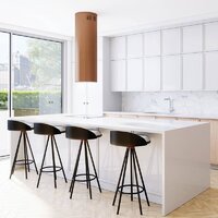 Кухонная вытяжка Globalo Cylindro Isola 39.7 (матовый медный) - Превью изображения №5 — Интернет-магазин Time-Shop