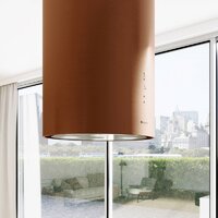 Кухонная вытяжка Globalo Cylindro Isola 39.7 (матовый медный) - Превью изображения №7 — Интернет-магазин Time-Shop