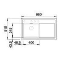 Кухонная мойка Blanco Zenar 45 S 527176 (левая, мягкий белый) - Превью изображения №3 — Интернет-магазин Time-Shop