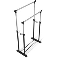 Стойка для одежды Sheffilton SHT-WR4150 899484 (черный/черный муар/хром лак) - Превью изображения №2 — Интернет-магазин Time-Shop