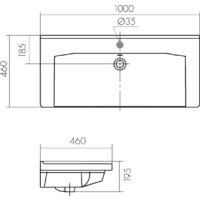 Умывальник Santek Миранда 100 1.WH30.2.249 - Превью изображения №4 — Интернет-магазин Time-Shop