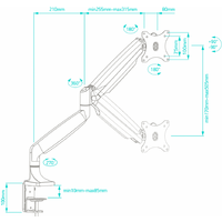 Кронштейн для монитора Onkron G100B - Превью изображения №5 — Интернет-магазин Time-Shop