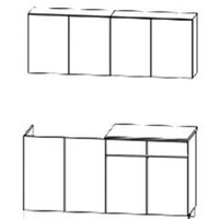 Готовая кухня Артём-Мебель Лана СН-113 без стекла 1.6 (бетон спаркс лайт/бетон спаркс) - Превью изображения №5 — Интернет-магазин Time-Shop