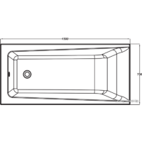 Ванна Cersanit Lorena 150x70 - Превью изображения №4 — Интернет-магазин Time-Shop
