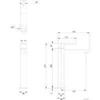 Смеситель Omnires Baretti BA7812 BL - Превью изображения №2 — Интернет-магазин Time-Shop