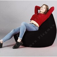 Кресло-мешок Flagman Груша Макси Г2.1-01 (черный) - Превью изображения №13 — Интернет-магазин Time-Shop