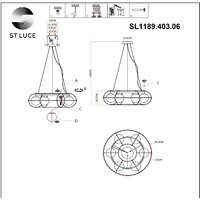 Подвесная люстра ST Luce SL1189.403.06 - Превью изображения №6 — Интернет-магазин Time-Shop