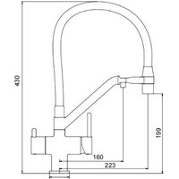 Смеситель Gappo G4398-80 - Превью изображения №2 — Интернет-магазин Time-Shop