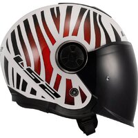 Мотошлем LS2 OF620 Classy Cool (XL, белый/красный) - Превью изображения №6 — Интернет-магазин Time-Shop