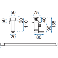 Гигиенический душ Rea Loop REA-B8978 (черный) - Превью изображения №8 — Интернет-магазин Time-Shop