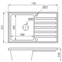 Кухонная мойка БелЭворс Styl L + смеситель W74004-9 + дозатор L405-1 (серый/сатин) - Превью изображения №11 — Интернет-магазин Time-Shop