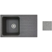 Кухонная мойка БелЭворс Styl L + смеситель W74004-9 + дозатор L405-1 (серый/сатин) - Превью изображения №6 — Интернет-магазин Time-Shop