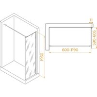 Душевая стенка RGW WA-002B 35100206-24 - Превью изображения №2 — Интернет-магазин Time-Shop