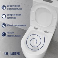 Унитаз напольный Lauter Rimless 21D2202 - Превью изображения №3 — Интернет-магазин Time-Shop