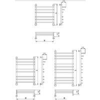 Полотенцесушитель Luxon F Ultra 100x50 - Превью изображения №3 — Интернет-магазин Time-Shop