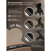 Коляска прогулочная «книга» Sweet Baby SBL Elegante D (бежевый) - Превью изображения №5 — Интернет-магазин Time-Shop