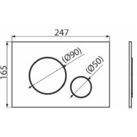 Панель смыва Alcaplast M678 (черный матовый) - Превью изображения №2 — Интернет-магазин Time-Shop