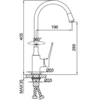 Смеситель FRAP F4462-9 - Превью изображения №2 — Интернет-магазин Time-Shop
