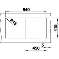 Кухонная мойка Blanco Favum 45 S 526081 (черный) - Превью изображения №4 — Интернет-магазин Time-Shop