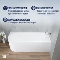 Ванна Lauter Monaco 170x72.5 2113170R (с каркасом) - Превью изображения №3 — Интернет-магазин Time-Shop